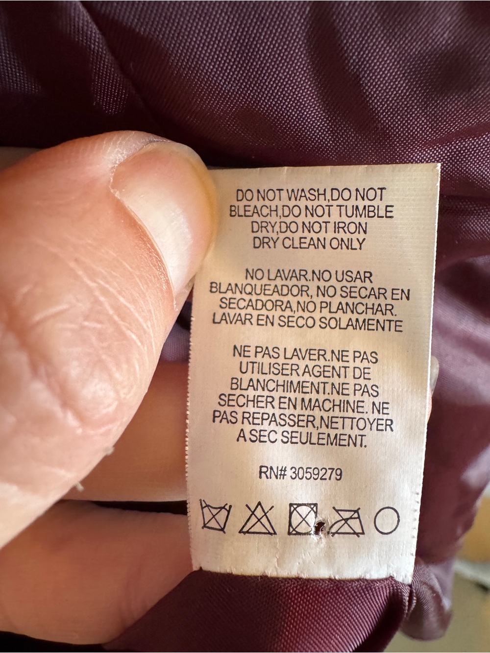 Thread & Supply Women's Double-Breasted Peacoat in Wine - Picture 7 of 7